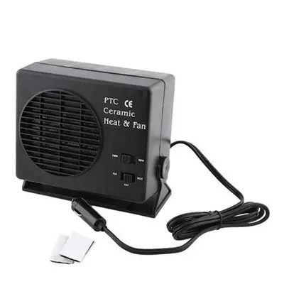 (black) Dc 12v 150/300w Car Portable Heater Ceramic Demister Cool/heat Dryer Fan Windscreen Wind