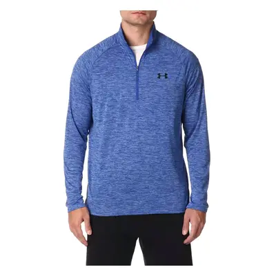 Under Armour Mens Tech 12 Zip-Up Long Sleeve T-Shirt Tech Blue (43