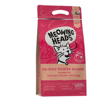 Meowing Heads Dry Cat Food - So-Fish-Ticated Salmon - 100% Natural Salmon and Chicken with No Ar