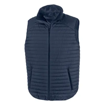 (3XL, Navy/Lime) Result Unisex Adult Thermoquilt Gilet