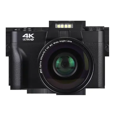 (as the picture, standard wide lens) 4k Hd Professional Digital Camera Camcorder Wifi Webcam Wid