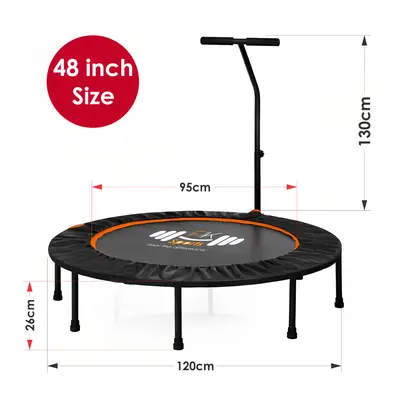 (48" Inch) Mini Trampoline Exercise Gym Foldable with Handle