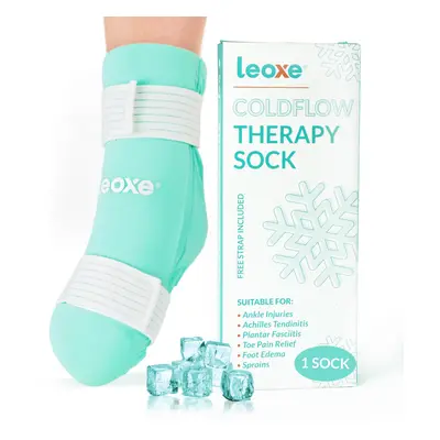 Ankle Foot Ice Pack Wrap, Reusable Cold Therapy Gel Sock for Injuries, Foot Sprained, Swelling, 