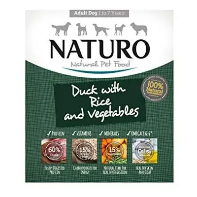 Duck & Rice with Vegetables Wet Food for Adult Dogs Trays 400g x