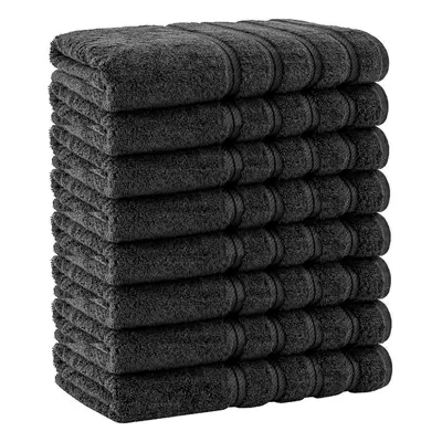 (Black) 8x Large Bath Sheets 100% Egyptian Cotton Soft Big Size Jumbo Bath Towels 500GSM