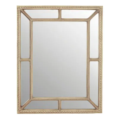 Premier Housewares Rectangular Wall Mirror/ Classic Mirrors For Bathroom / Bedroom / Garden Wall