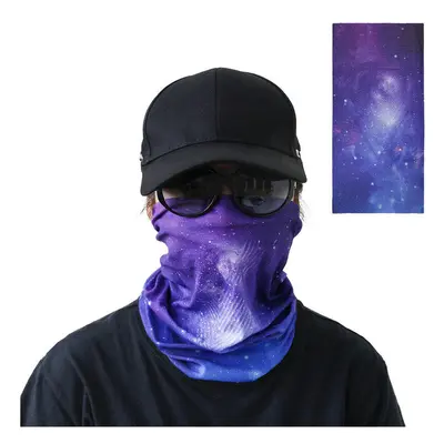 (Purple) Outdoor Multifunctional Bandana Scarf Face Mask UV Protection Windproof An-dust Neck Ga