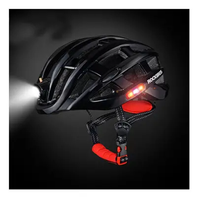 (Black) Lumens Modes Cycling Helmet Waterproof Ultralight Helmet Intergrally-molded Mountain