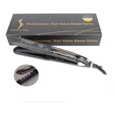 Professional Steam Hair Straightener Flat Iron Injection Paint 450F Straightening Irons Hair Sty