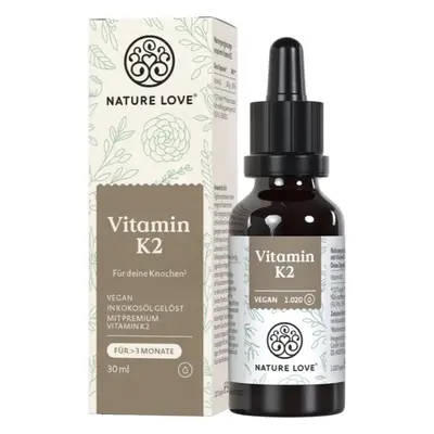 Nature Love Vitamin K2 MK-7 Drops, ml Menaquinone MK-7