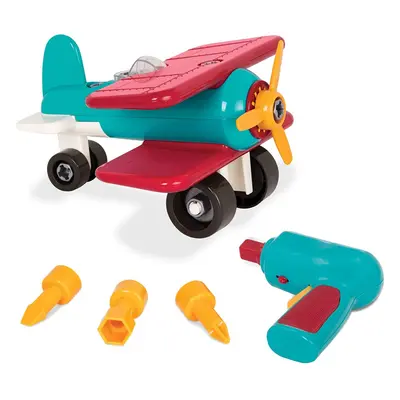 Battat BT2517Z Take Apart Airplane, Blue & Red