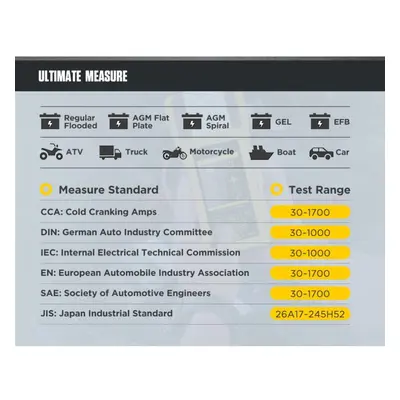 Autool Bt760 Car Battery Tester With Printer 6- 32v Color Screen Battery Test Cranking Test Char