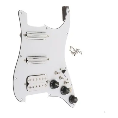 (white) Hole Ssh Loaded Prewired Pickguard Pickups For Standard ,modern Guitar Spare Part