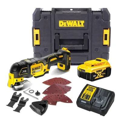 Dewalt DCS356P1 18v XR Brushless Speed Multi Tool + Accessories 1x5.0ah Bat