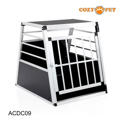 Aluminium Car Dog Cage Cozy Pet Travel Puppy Crate Transport ACDC09