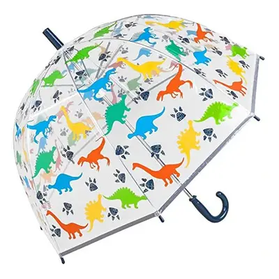 Childrens Dinosaur Clear Dome Umbrella