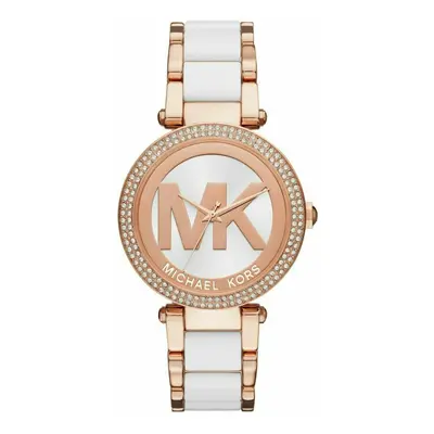 Michael Kors Parker Ladies Watch MK6365|MK Logo Dial|Dual Tone Stainless Strap