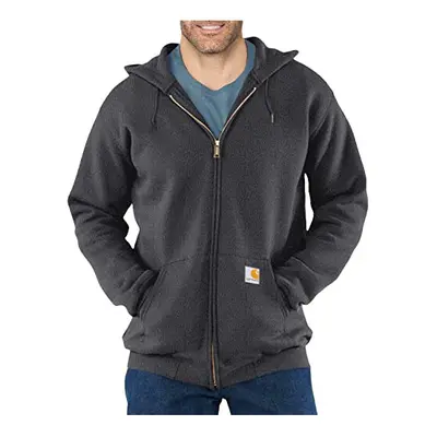 Men's Loose Fit Midweight Full-Zip Sweatshirt, Carbon Heather