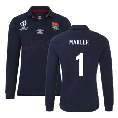 (S) England RWC Alternate Rugby LS Classic Shirt (Marler 1)