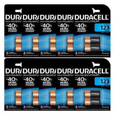 Duracell CR123 Volt Lithium Photo Battery (123, CR123A DL123A). x Pack (20 batteries)