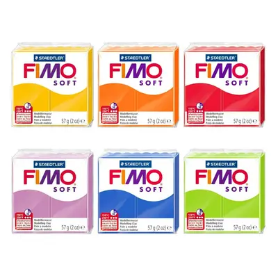 FIMO Soft Polymer Oven Modelling Clay - 57g - Set of Colours - Spring Tones