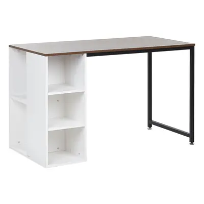 Home Office Desk Brown/ White DESE