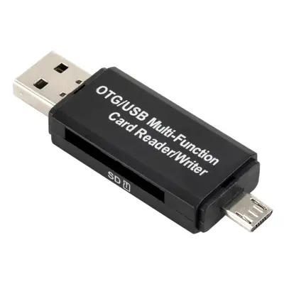 2 in OTG USB 2.0 Multifunction Card Reader Writer High speed SD Micro SD Card Reader for PC Andr