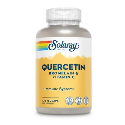 Solaray Quercetin Bromelain and Vitamin C - Immune System - Lab Verified - Vegan - Gluten Free -