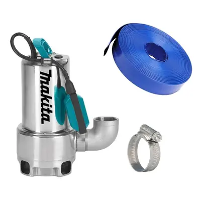 Makita PF1110 250L Submersible Electric Dirty Water Drainage Pump 1100w 10m Hose