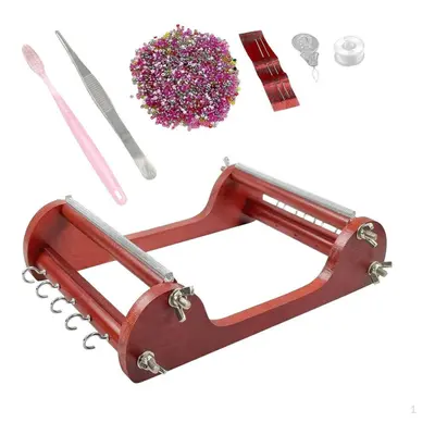 Wood Beading Loom Kits Knitting Machine Bead Weaving Jewelry Making Tool Accessories For Beginne