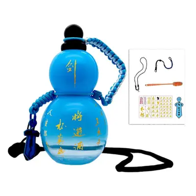 (Blue) Gourds Water Bottle Large Capacity Carry On Water Bottle For Sports