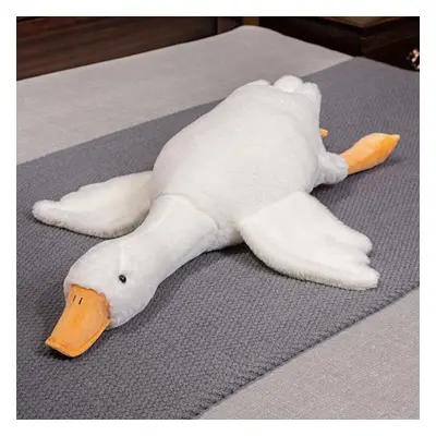 (white, 130cm) Big Size Fluffy Duck Plush Toys Sleep Pillow Cute Animal Stuffed Swan Goose Plush