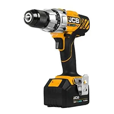 JCB - 18V Professional Cordless Battery Drill Driver w/ 4.0Ah Battery and Charger Power Hand Too