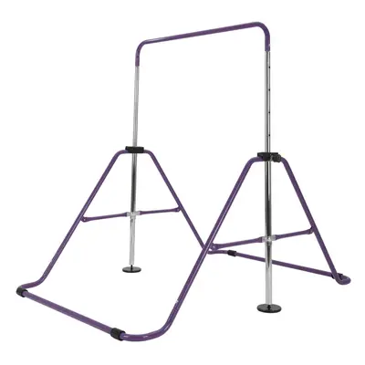 (Purple) Gymnastics Bar Expandable Horizontal Training Bars For Children Kids Home Gym