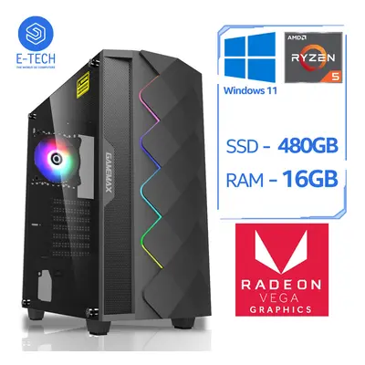 AMD Ryzen 5600G Gaming PC - 16GB DDR4 RAM / 480GB SSD / Windows