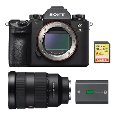 SONY A9 + SEL 24-70MM F2.8 GM + 64GB SD card + SONY NP-FZ100 Battery