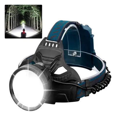 (None) Adults Lumen Super Bright Headlamp Flashlight 90Adjustable Modes IPX5 Waterproof USB Rech