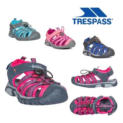 (6, Heather Rose) Trespass Kids Sandals Casual Walking Shoes