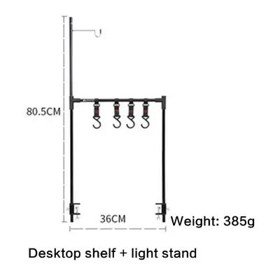 (set3) Outdoor Folding Shelves Camping Desktop Shelves Camping Tableware Storage Rack