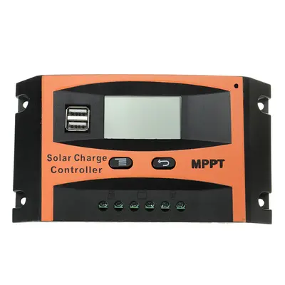 (30A) 12V/24V MPPT Solar Panel Charge Controller Regulator 30-60A Dual USB Output