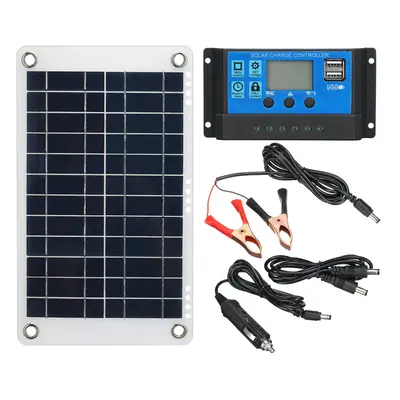 30W Solar Panel Kit 12V 10A Battery Charger Controller Caravan Boat Outdoor