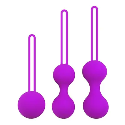 (Purple) Stages Kegel Exerciser Balls Kegel Balls Vaginal Muscle Loose Tightening Ball