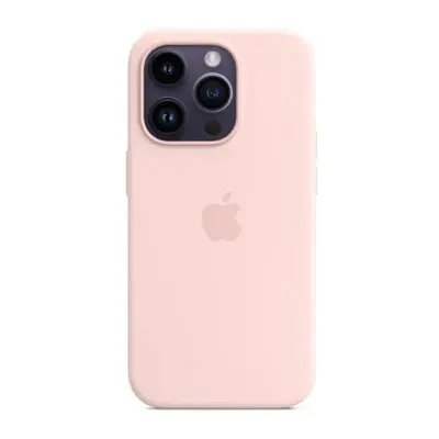 Apple iPhone Pro Silicone Case with MagSafe - Chalk Pink