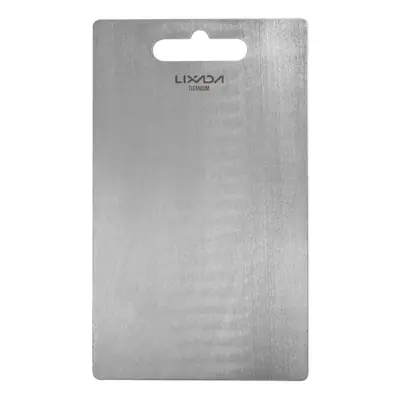 (M) Lixada 1.8mm Thick Titanium Cutting Board For Home Kitchen Cooking Outdoor Camping Hiking