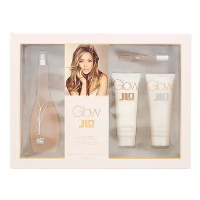 Jennifer Lopez Glow Piece Gift Set: Eau De Toilette 100ml - Body Lotion 75ml - Shower Gel 75ml -