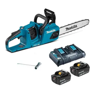 Makita DUC355 Twin 18v / 36v LXT Cordless 35cm 14" Chainsaw Lithium x6.0Ah