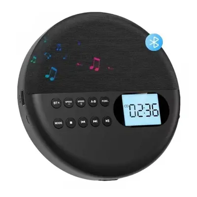 (black) Multi Functional Bluetooth Cd Player, Dual Speaker Stereo, Stereo Output Shock-absorbing