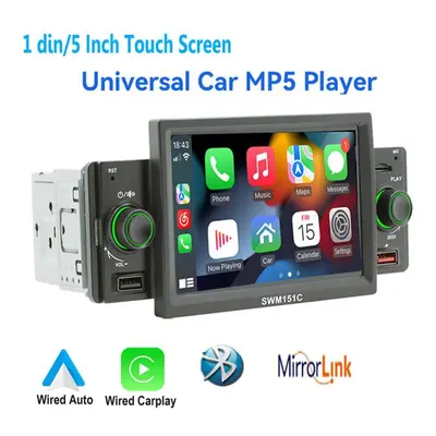 (as the picture) Car Radio Din Inch Central Multimedia Mp5 Player Carplay Android Auto Stereo Mi