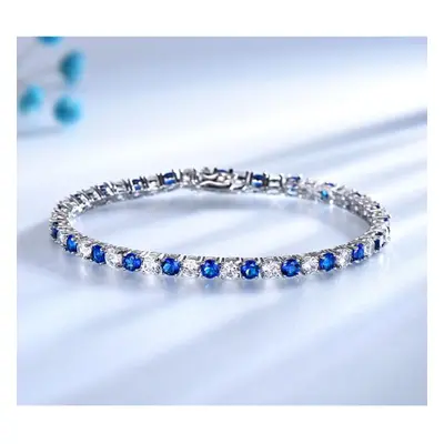 (sapphire) Umcho Luxury Created Nano Blue Sapphire Bracelet