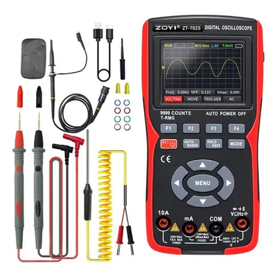 (multicolor) 2in1 Digital Oscilloscope Multimeter 48msa/s Sampling Rate 10mhz Bandwidth Counts T